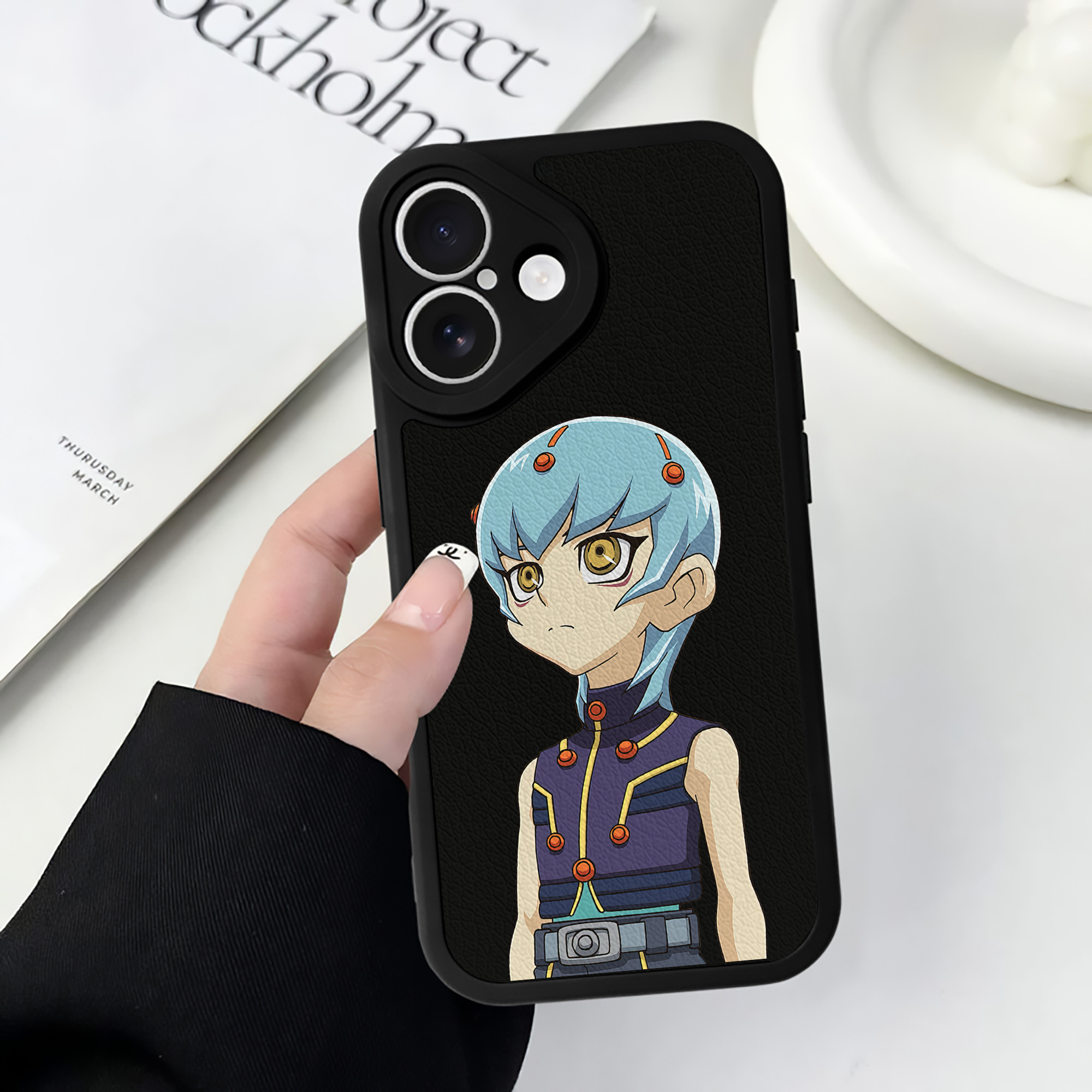 遊☆戯☆王 Yu-Gi-Oh! 【iPhone 16シリーズ対応】シリコンスマホケース（レザー調） 材質：シリコン